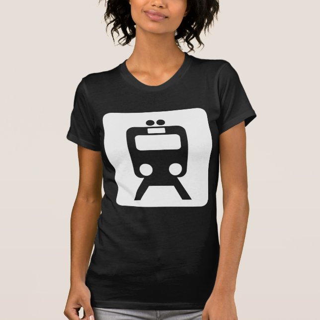 Tågskylt - Vit T-shirt (Framsida)