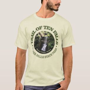 Tågspår med tio fallskärmar t shirt
