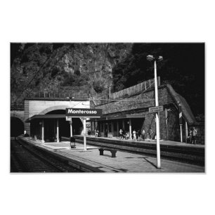 Tågstation på Monterosso, Itlay Fototryck
