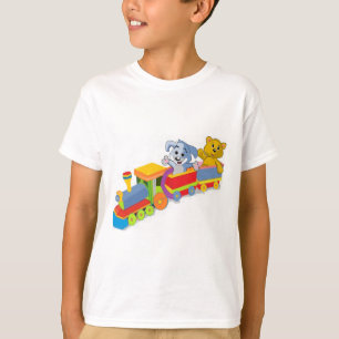 Tågtåg av många färgar t shirt