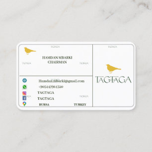 TAGTAGA-Affärskort Visitkort