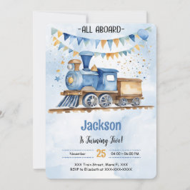 Tågtjejparty 5 år inbjudningar