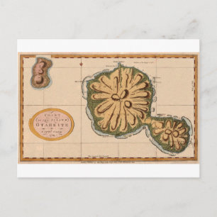 Tahiti 1769 vykort