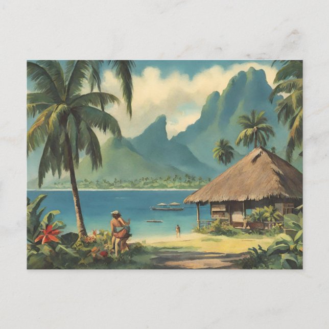 Tahiti (3) vykort (Framsida)