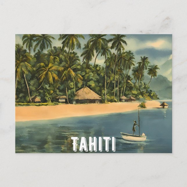 Tahiti (6) vykort (Framsida)