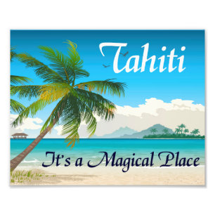 Tahiti är en magisk Ställe 8x10-utskrift Fototryck