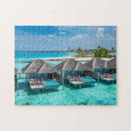 Tahiti Beach huts Puzzle Pussel