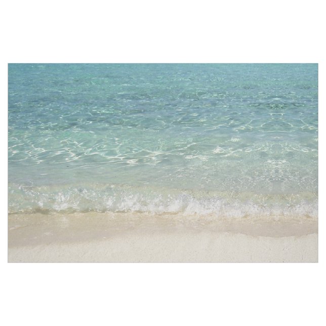 Tahiti Blue Tropical Vatten Fabric Tyg (Fat Quarter)