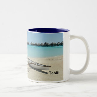 Tahiti Bora Bora strandmugg Två-Tonad Mugg