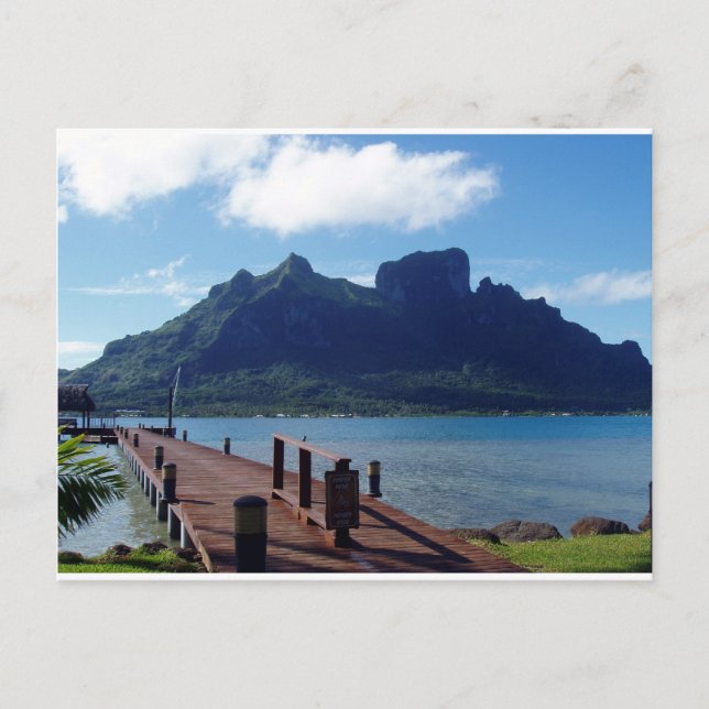Tahiti - en annan vy vykort (Framsida)
