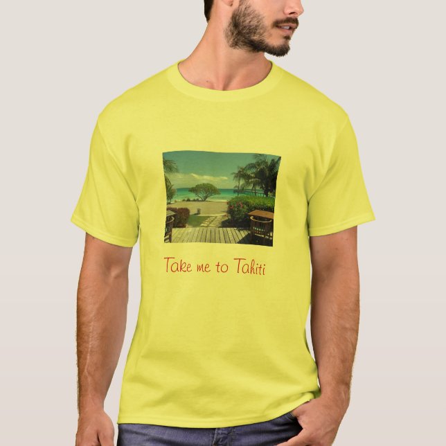 Tahiti flykt t-shirt (Framsida)