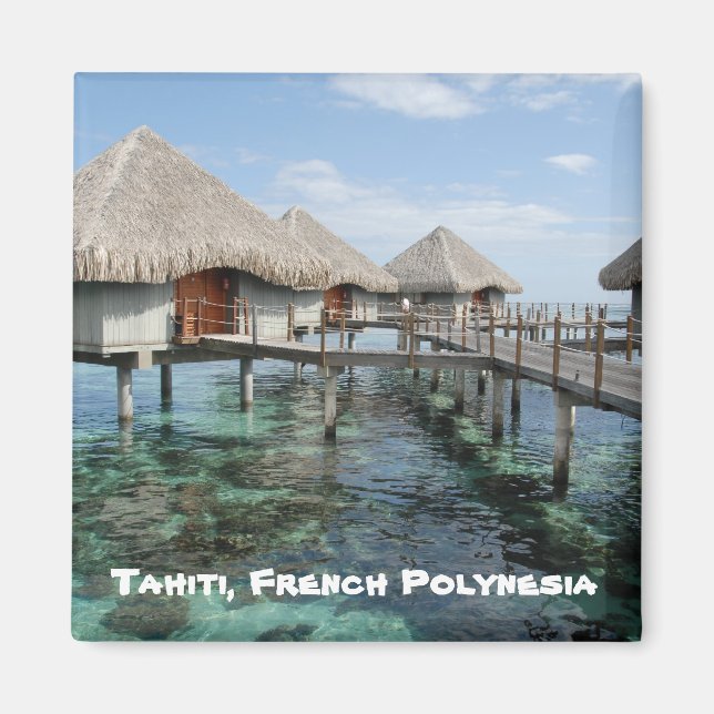 Tahiti, Fransk Polynesia Magnet (Framsidan)