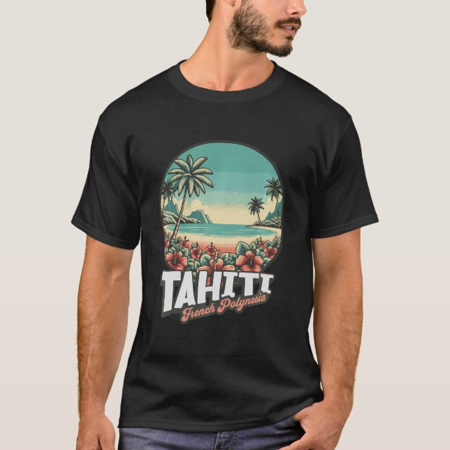 Tahiti Fransk Polynesia - Tahiti T Shirt (Framsida)