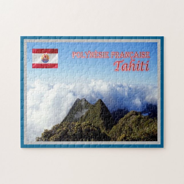 Tahiti - Franska Polynesien - Pussel (Horisontell)