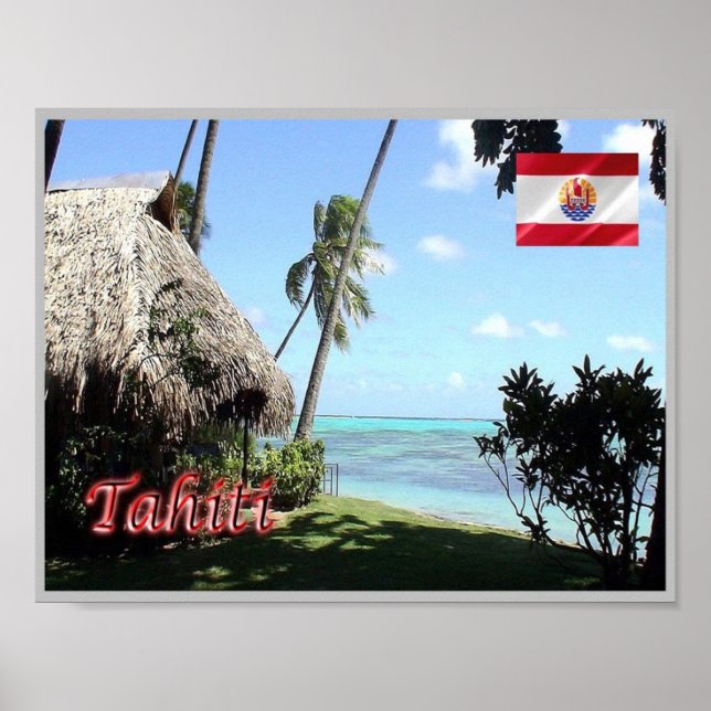 Tahiti - French Polynesia - Poster (Framsidan)