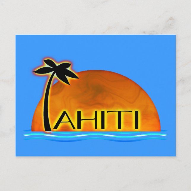 Tahiti Postcard Vykort (Framsida)