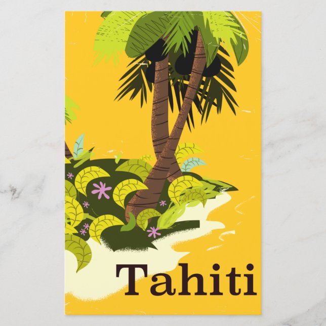 Tahiti Retro-resemapposters (Framsida)