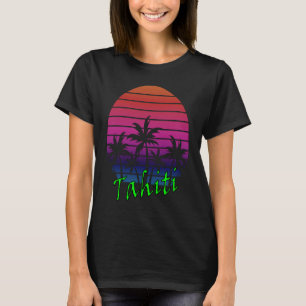 Tahiti Retro Vintage Sunset T Shirt