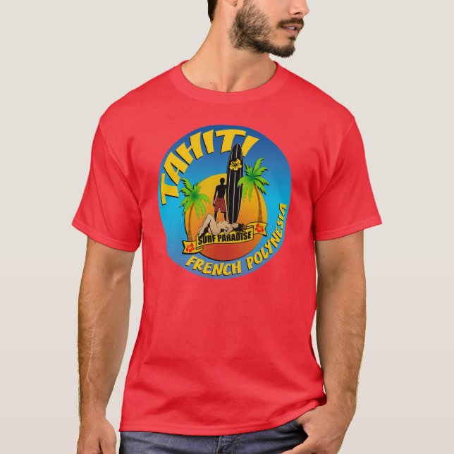 Tahiti skjorta t shirt (Framsida)