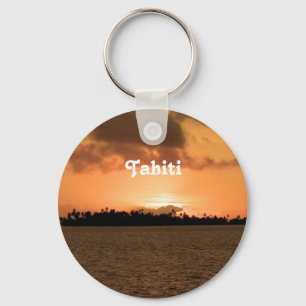Tahiti solnedgång nyckelring