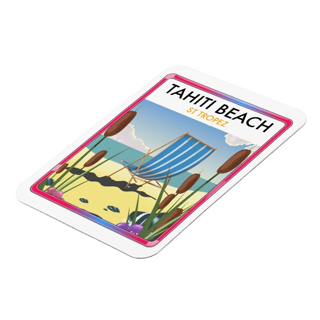 Tahiti strand st tropez magnet (Vänstra Sidan)