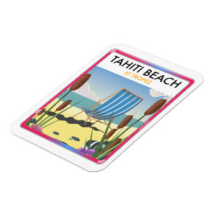 Tahiti strand sttropez magnet