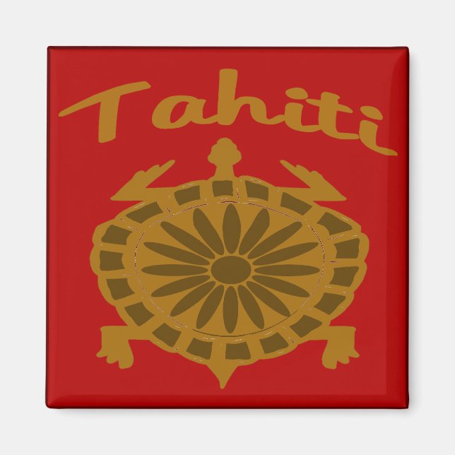 Tahiti Turtle Magnet (Framsidan)