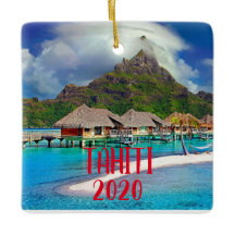 Tahiti Vacation jul Ornament 