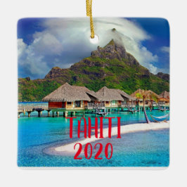 Tahiti Vacation jul Ornament 