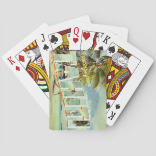 Tahiti vintage vykort med text casinokort