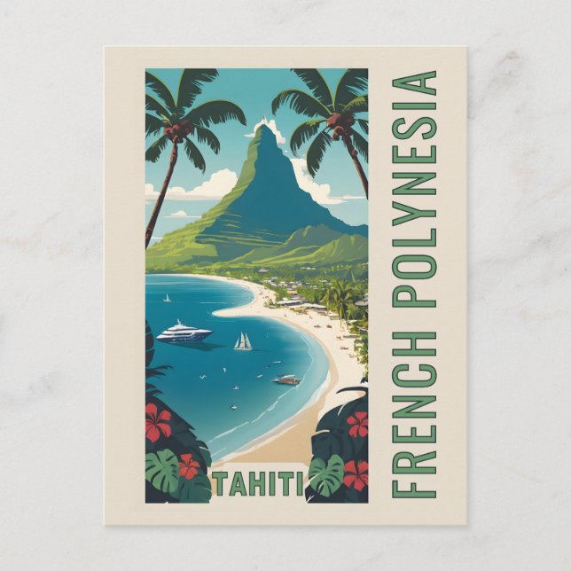 Tahiti Vykort (Framsida)