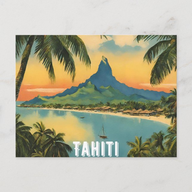 Tahiti Vykort (Framsida)