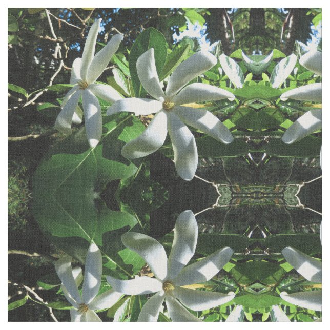 Tahitian Gardenia Tyg (Närbild)
