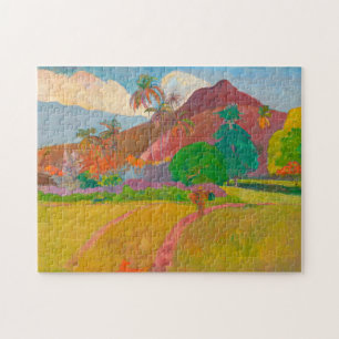 Tahitian Landcape Paul Gauguin Post-Impressionist Pussel