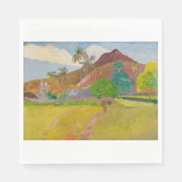 Tahitian Landscape (av Paul Gaugin) Pappersservett