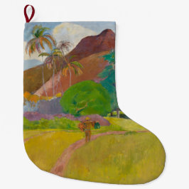 Tahitian Landscape (av Paul Gaugin) Stor Julstrumpa