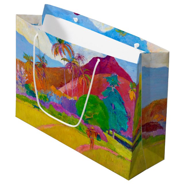 Tahitian Landscape, Gauguin Large Gift Bag (Framsidan Vinklad)