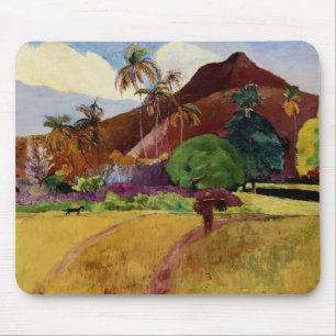 Tahitian landskap vid Paul Gaugin Musmatta