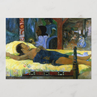 Tahitian Nativitetscen Gauguin färgstark konstkvin Meddelande