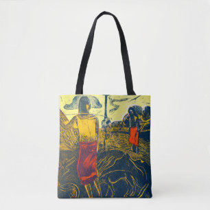 Tahitian Women and Hund, Gauguin Tygkasse