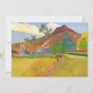 Tahitisk landskap Paul Gauguin