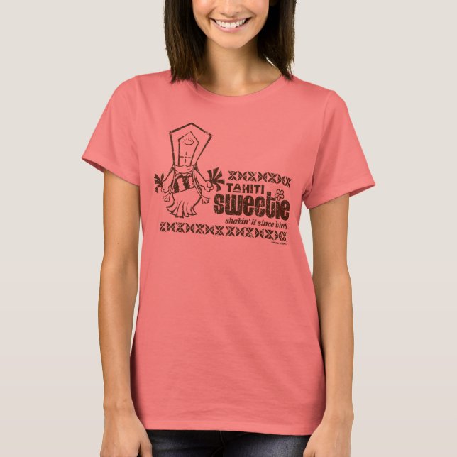 TahitiSweota vintage T Shirt (Framsida)