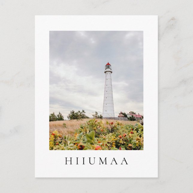 Tahkuna Lighthouse on Hiiumaa island, Estonia Vykort (Framsida)