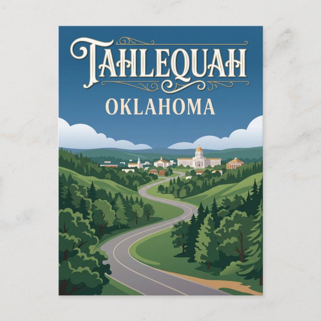 Tahlequah USA Vykort (Framsida)