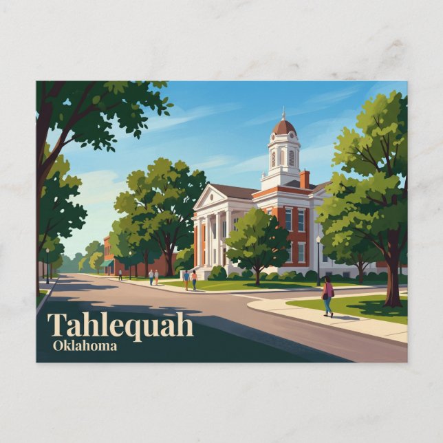 Tahlequah USA Vykort (Framsida)