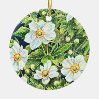Tahlias vinodblommor - julgransprydnad keramik