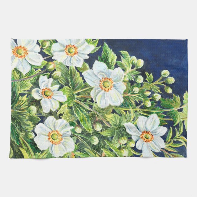 Tahlias vinodblommor - kökshandduk (Horisontell)