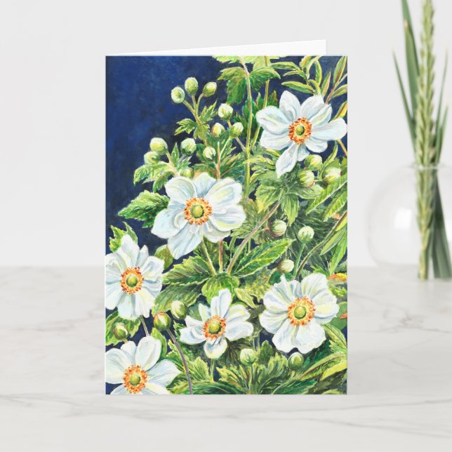 Tahlias vinodblommor - tack kort (Framsida)