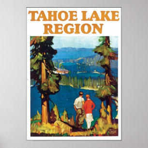Tahoe Sjö region Travel Poster