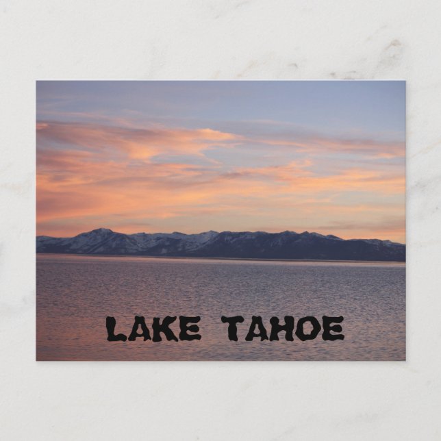 Tahoe SunSet 1 Vykort (Framsida)